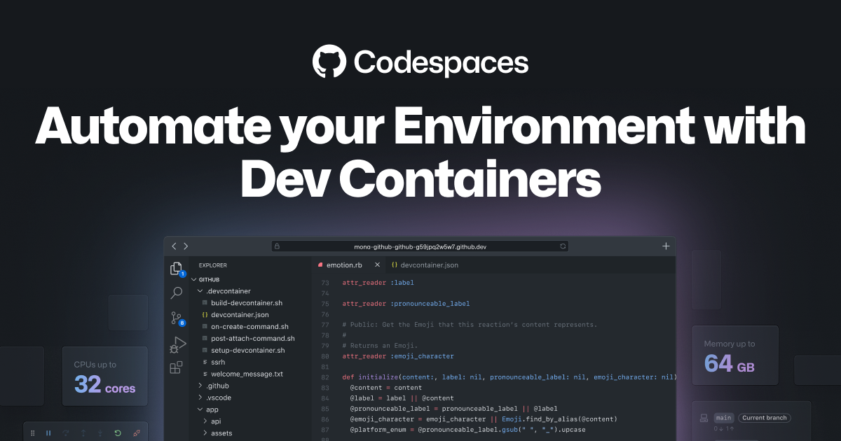 How to automate your dev environment with dev containers and GitHub Codespaces