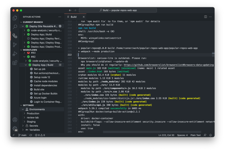 Announcing the GitHub Actions extension for VS Code - The GitHub Blog