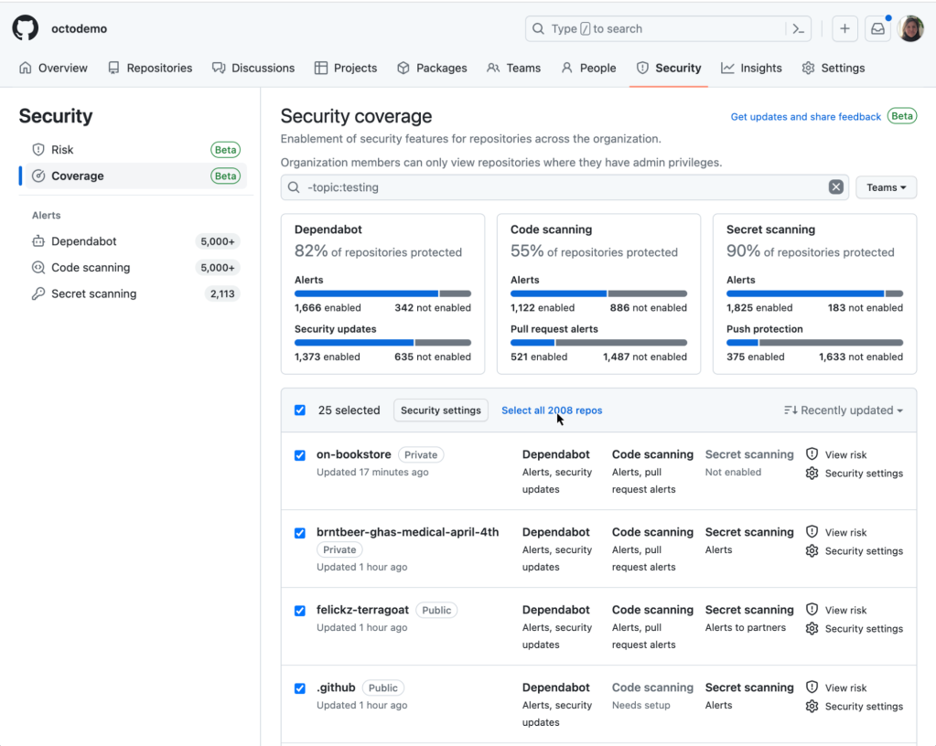 Multi-repository enablement: effortlessly scale code scanning across your repositories
