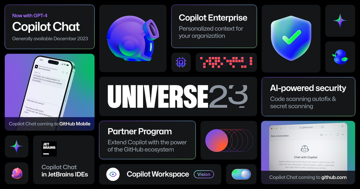 Universe 2023: Copilot transforms GitHub into the AI-powered developer  platform - The GitHub Blog