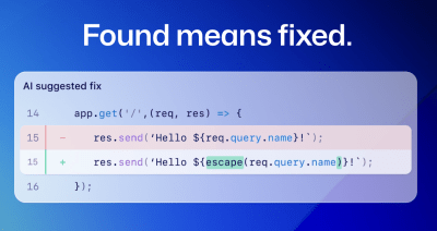 Found means fixed: Introducing code scanning autofix, powered by GitHub Copilot and CodeQL