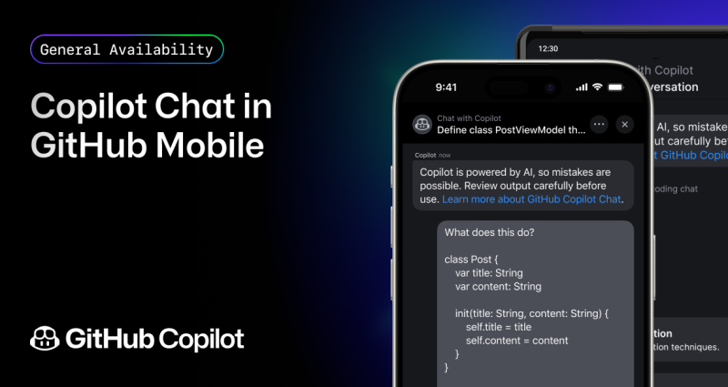 GitHub Copilot Chat in GitHub Mobile is now generally available