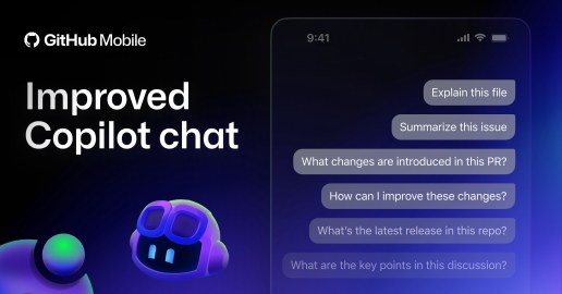 Copilot Chat in GitHub Mobile can answer questions about a specific ...