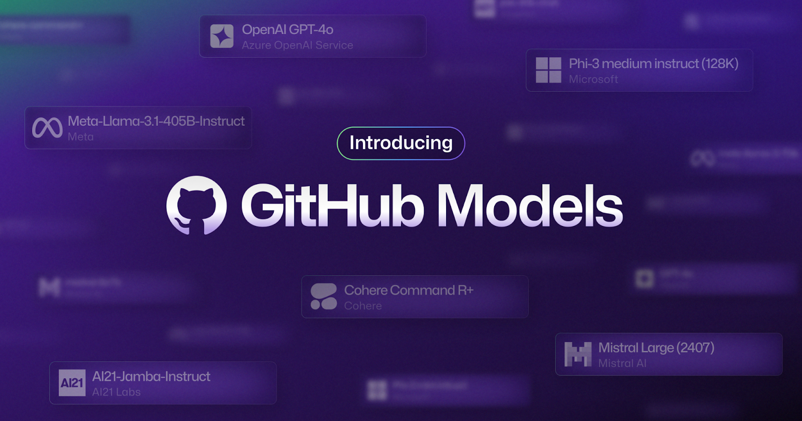 Introducing GitHub Models: A new generation of AI engineers building on GitHub