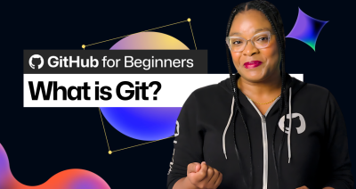 A graphic showing the thumbnail for GitHub for Beginners on YouTube.