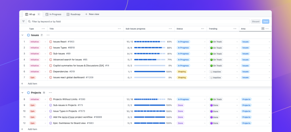 Image of hierarchies directly inside a GitHub project.