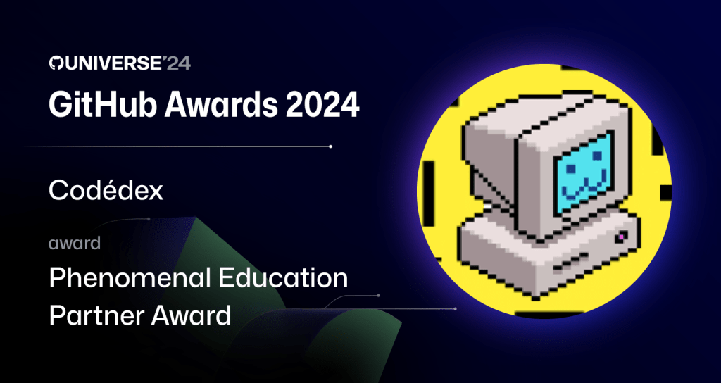 Graphic showing winner of Phenomenal Education Partner award, Codédex