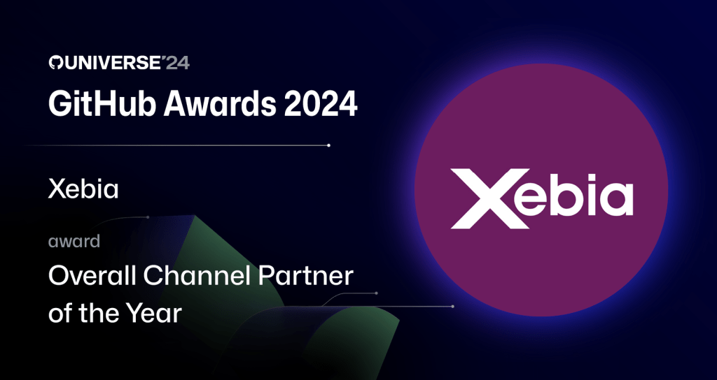 Graphic showing winner of Overall Channel Partner of the Year award, Xebia