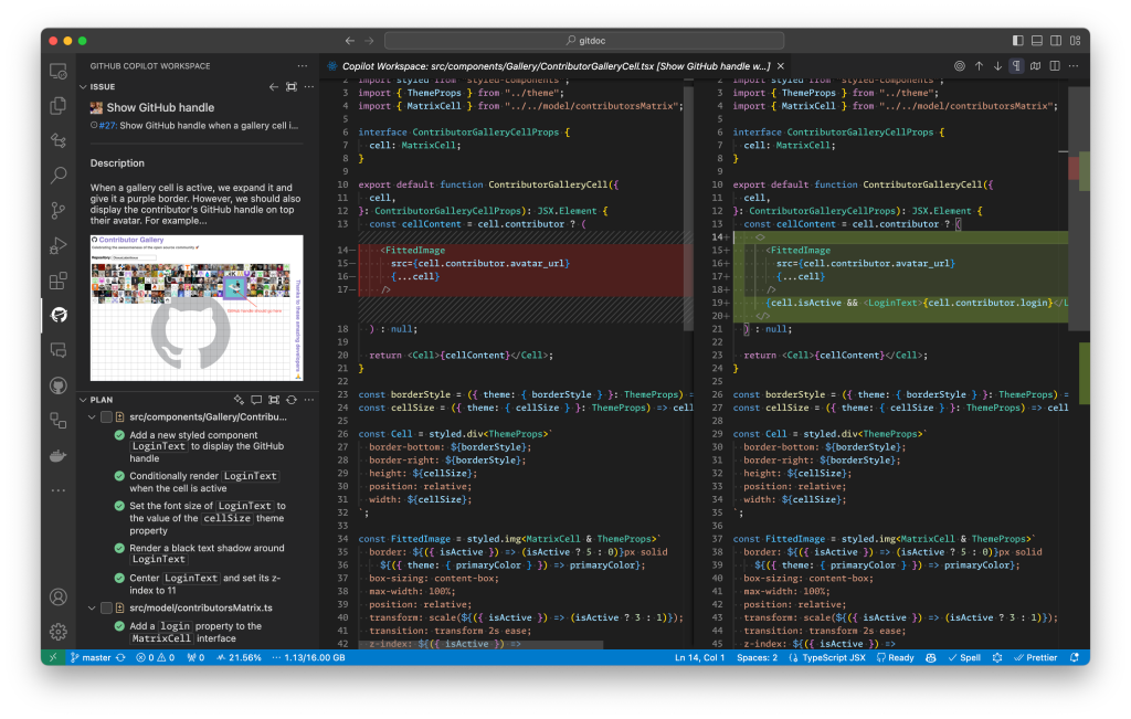 GitHub Copilot Workspace in Visual Studio Code 