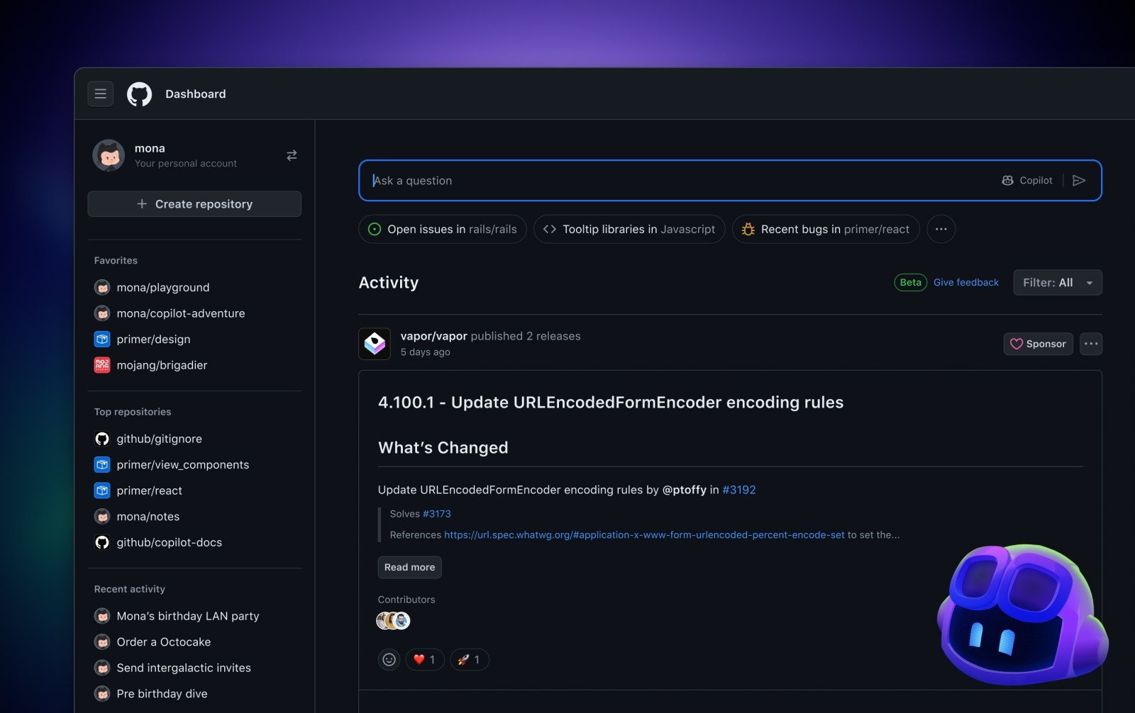 GitHub Copilot is now available on your GitHub dashboard in public ...