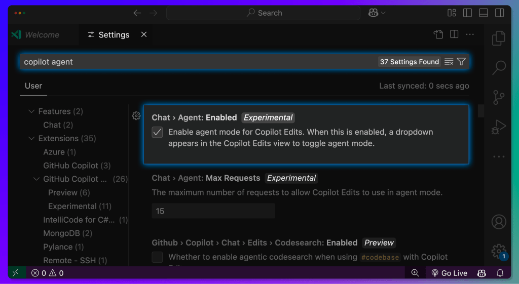GitHub Copilot: The agent awakens