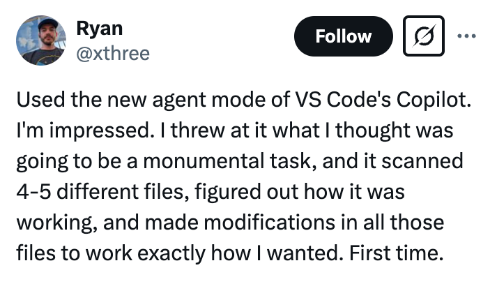 Vibe coding with GitHub Copilot: Agent mode and MCP support rolling out to all VS Code users