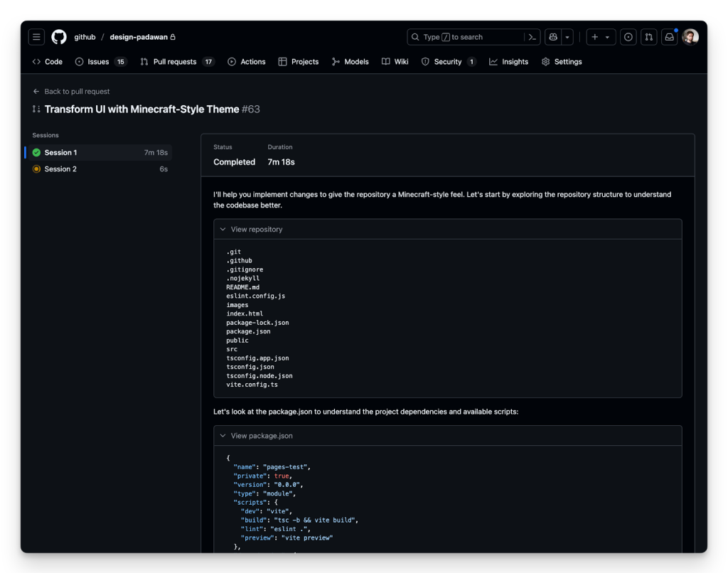 Monitoring Copilot's thought process and reasoning with the agent logs.