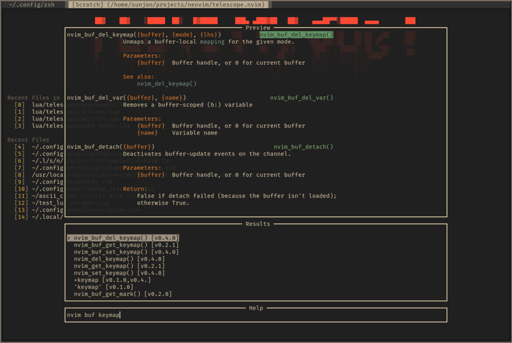 A screenshot showing a Neovim terminal.
