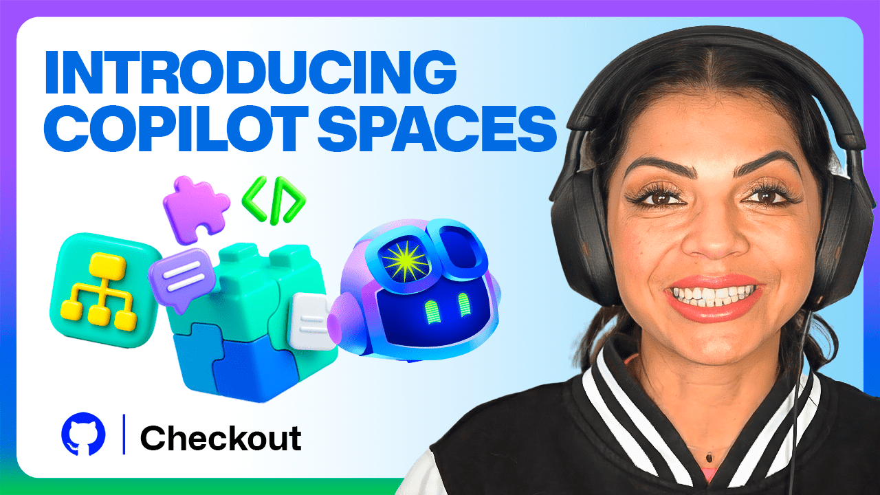 A video introducing GitHub Copilot Spaces.