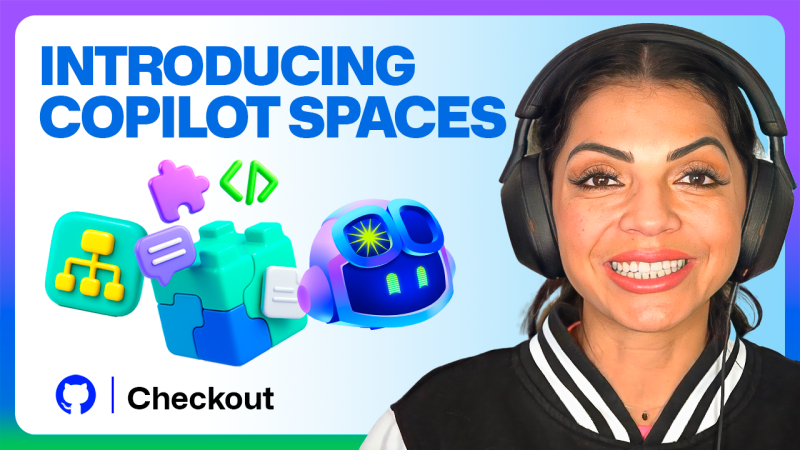 A video introducing GitHub Copilot Spaces.