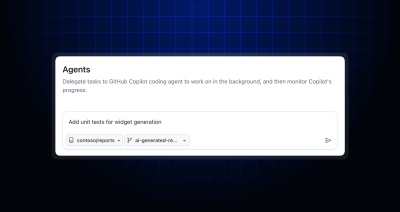 Agents page: Set the base branch for GitHub Copilot coding agent tasks
