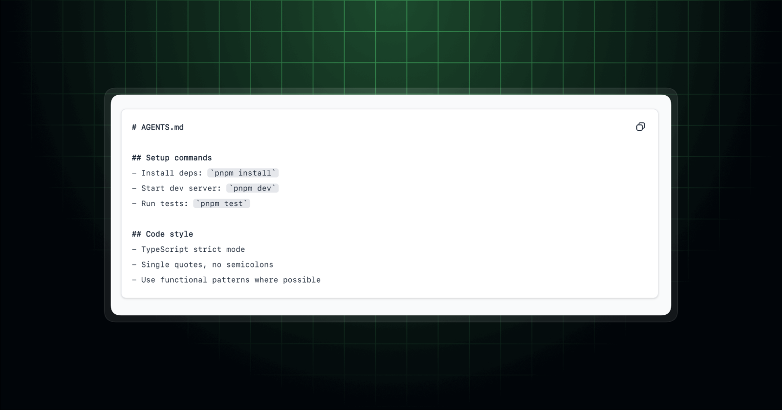 Copilot coding agent now supports AGENTS.md custom instructions