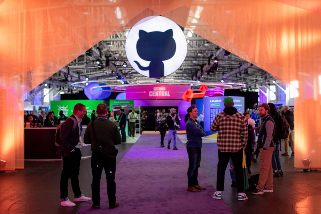 A photo of GitHub Central at GitHub Universe.