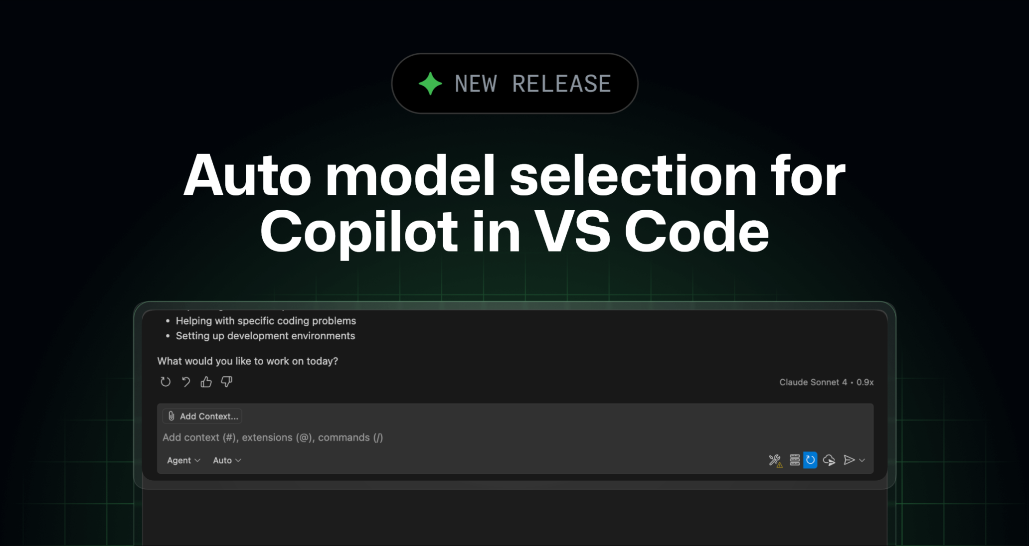 Auto model selection for Copilot in VS Code