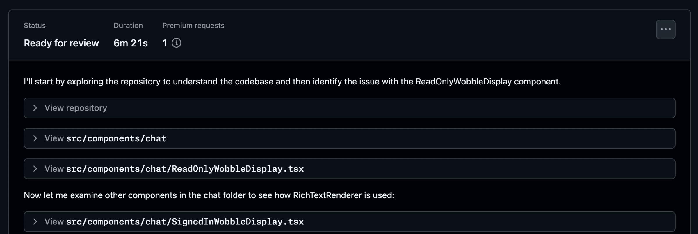 Copilot fixed the issue with and had a pull request in six minutes.
