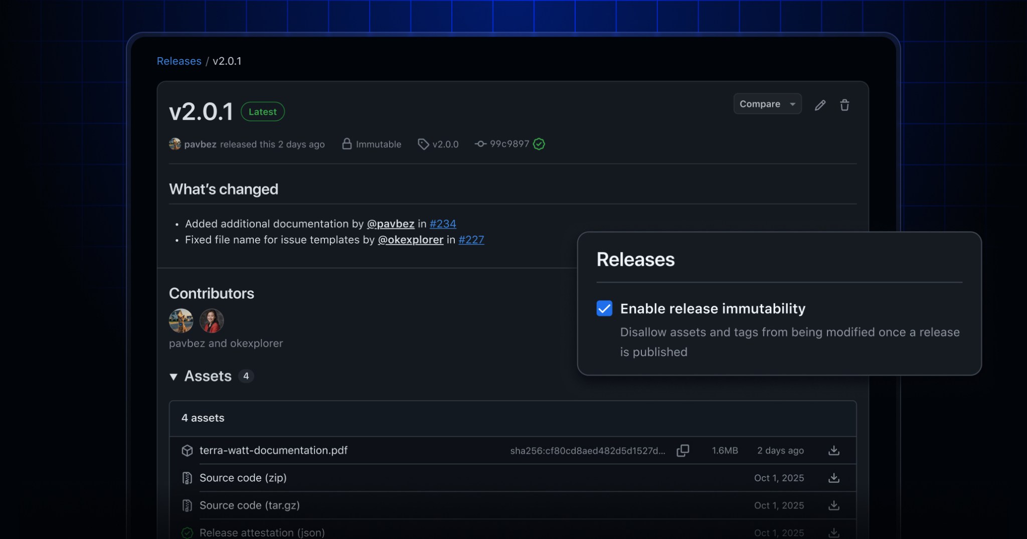 Immutable releases are now generally available - GitHub Changelog