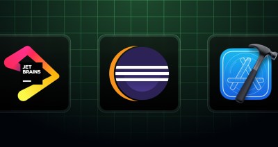 Logos for JetBrains, Eclipse, and Xcode