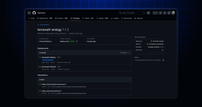 Artifact view with storage and deployment context