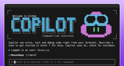 Decorative header image showing the GitHub Copilot CLI ASCII art.