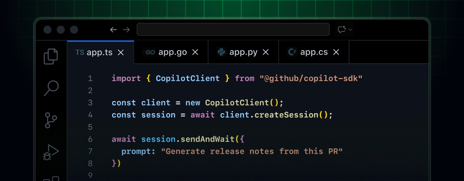 Copilot SDK in technical preview - GitHub Changelog