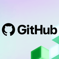 Image featuring the GitHub logo above geometric block shapes suggesting a tech-themed background.
