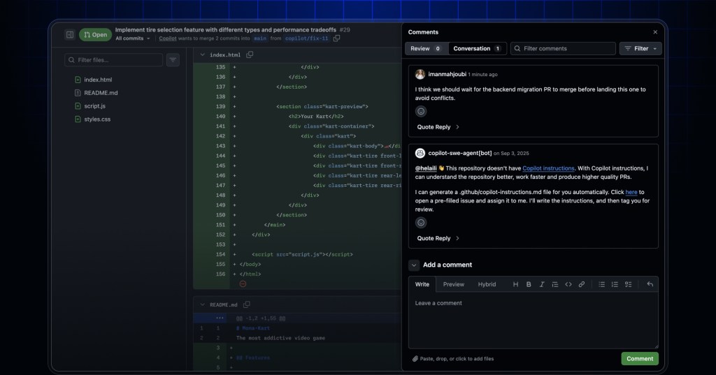 Access all pull request comments without leaving the new Files changed ...