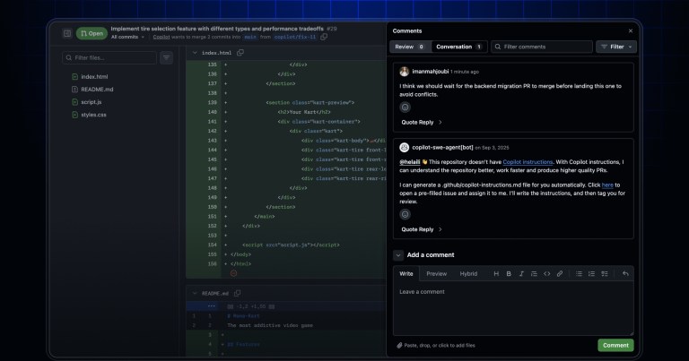 Access all pull request comments without leaving the new Files changed ...
