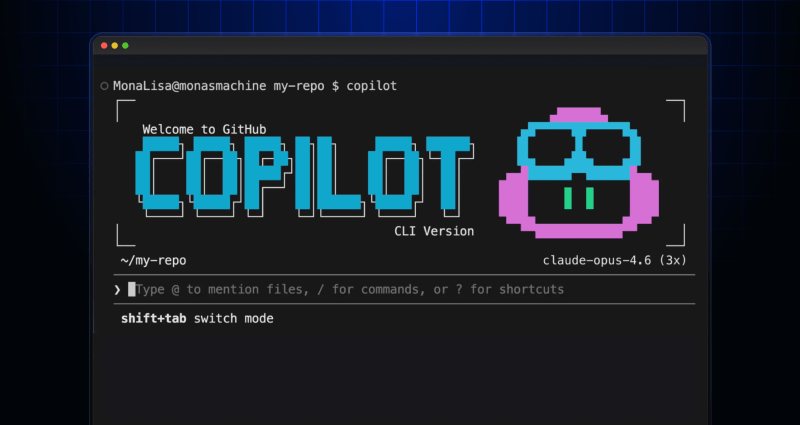 Copilot CLI welcome screen