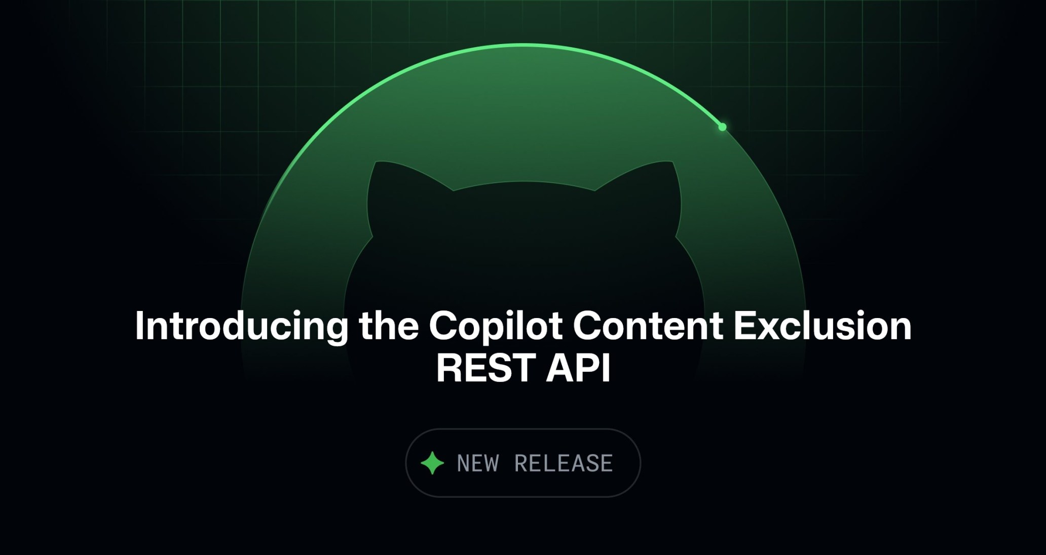 A header image with the words 'Introducing the Copilot Content Exclusion REST API'