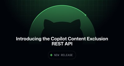 A header image with the words 'Introducing the Copilot Content Exclusion REST API'