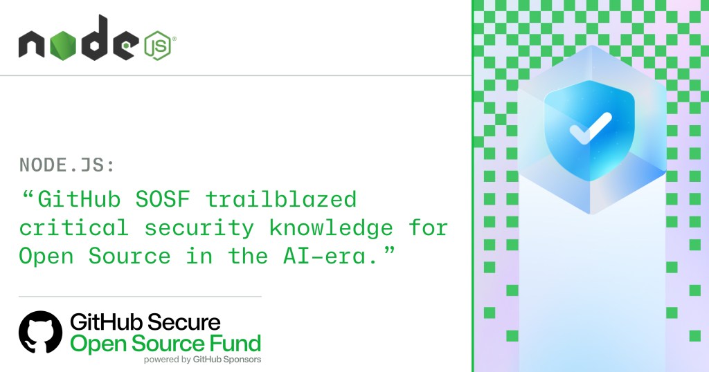 Quote from Node: GitHub SOSF trailblazed critical security knowledge for Open Source in the AI era.