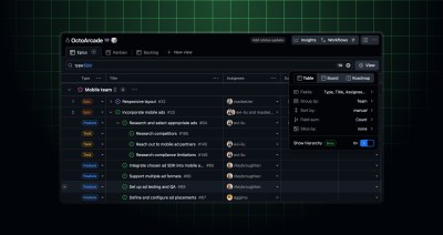 A GitHub project view displaying the full hierarchy of issues.