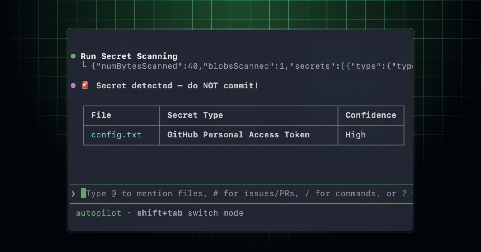 Secret scanning in AI coding agents via the GitHub MCP Server - GitHub ...