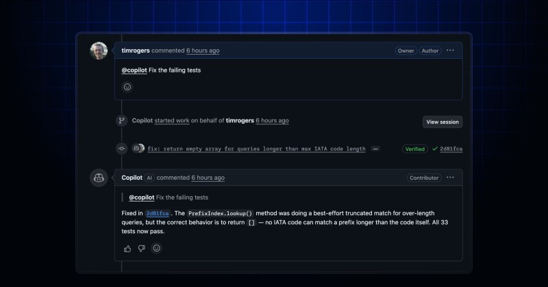 Ask @copilot to make changes to a pull request - GitHub Changelog