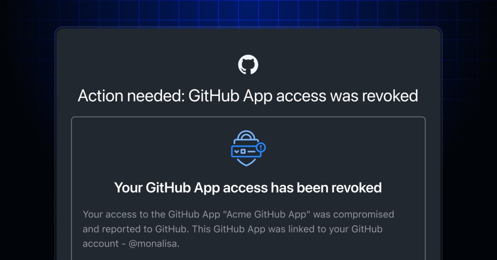 Credential revocation API now supports GitHub OAuth and GitHub app ...