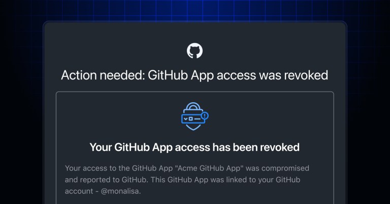 Credential revocation API now supports GitHub OAuth and GitHub app ...