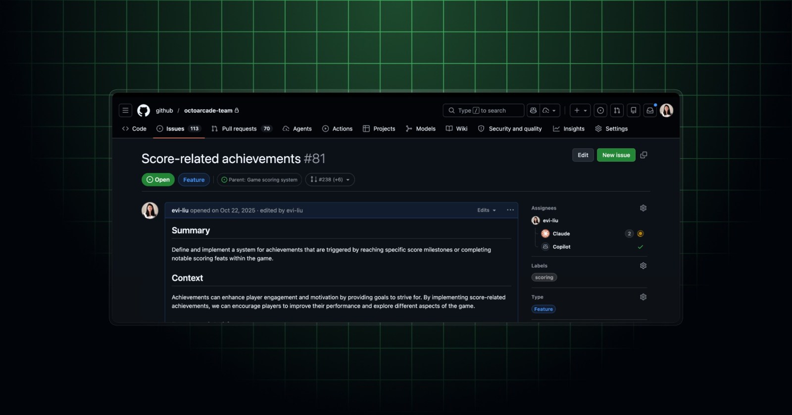 Agent activity in GitHub Issues and Projects - GitHub Changelog