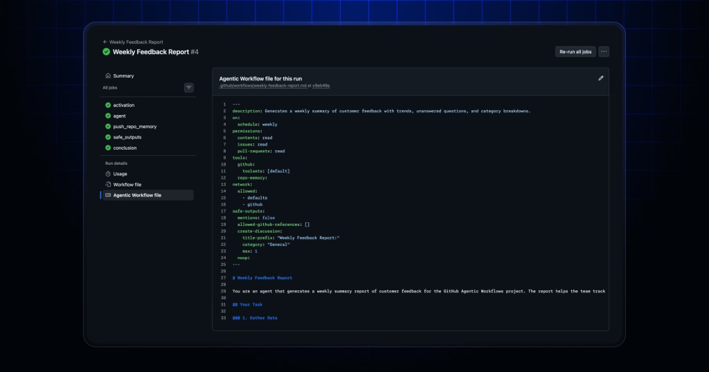 View Agentic Workflow configs in the Actions run summary - GitHub Changelog