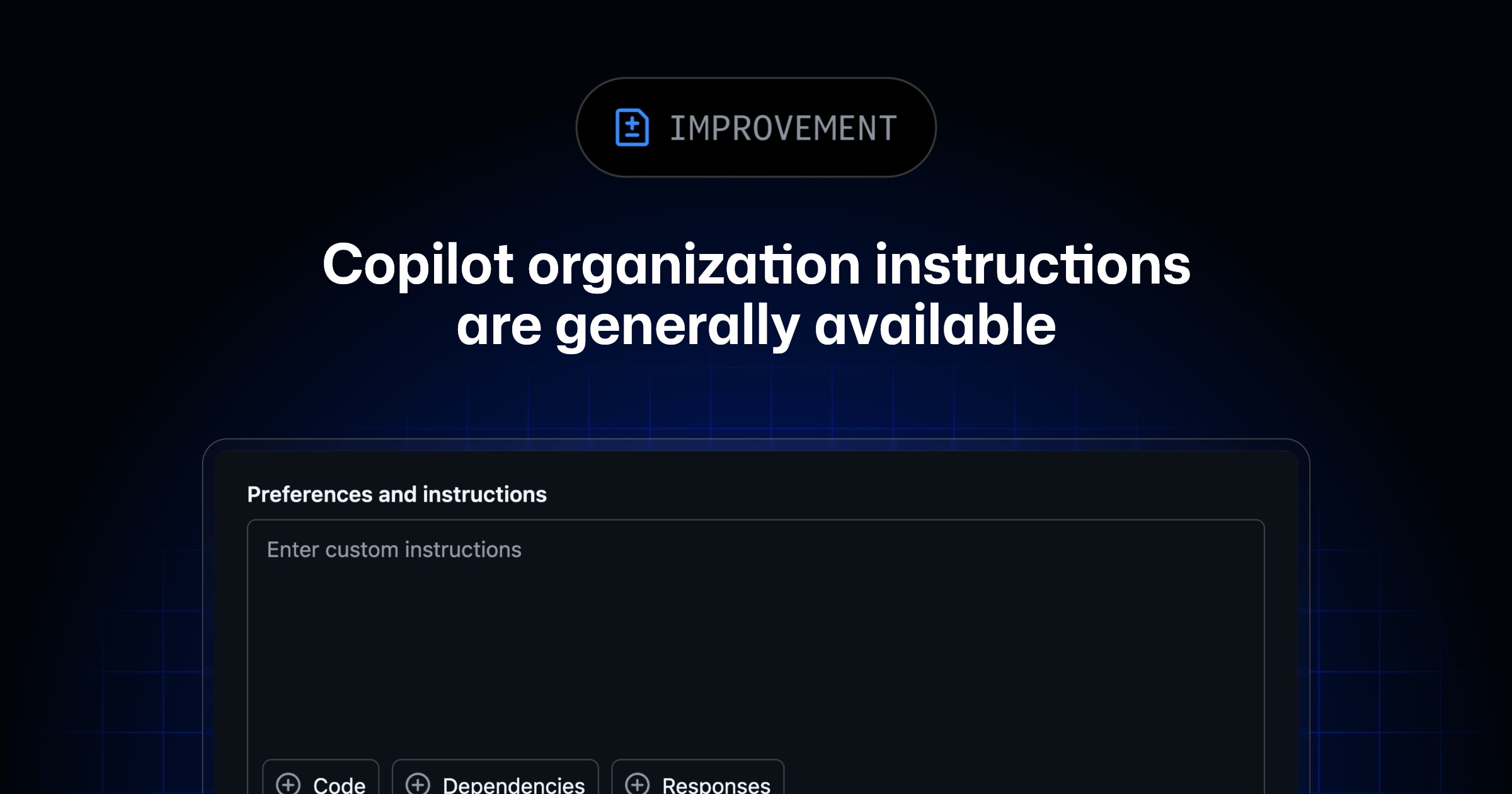 Copilot organization custom instructions are generally available ...
