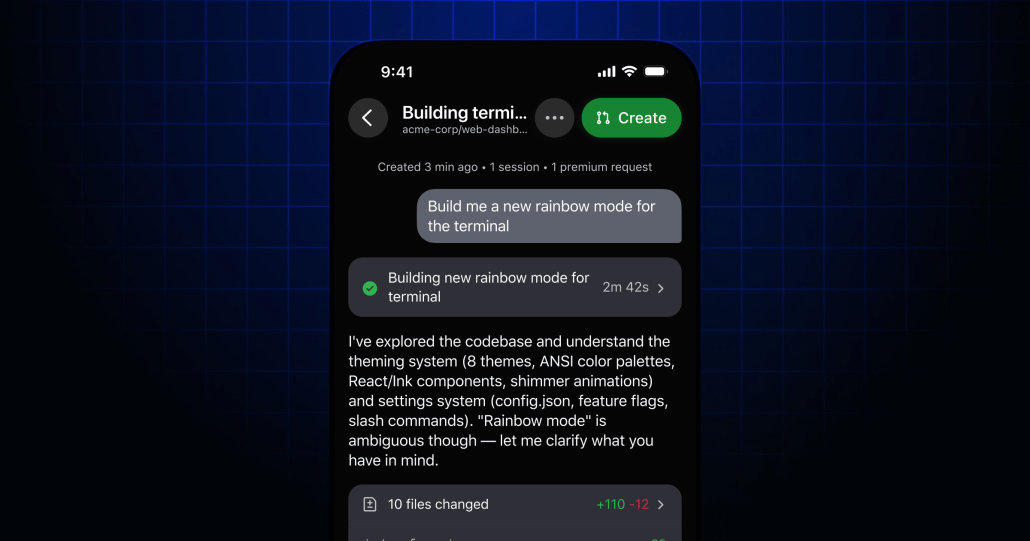 GitHub Mobile: Research and code with Copilot cloud agent anywhere ...