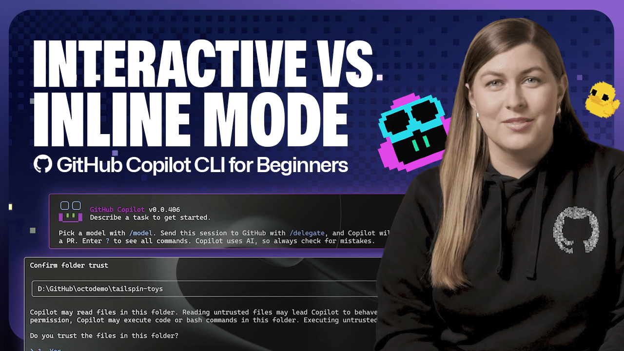 Decorative header image showing 'Interactive vs. inline mode'