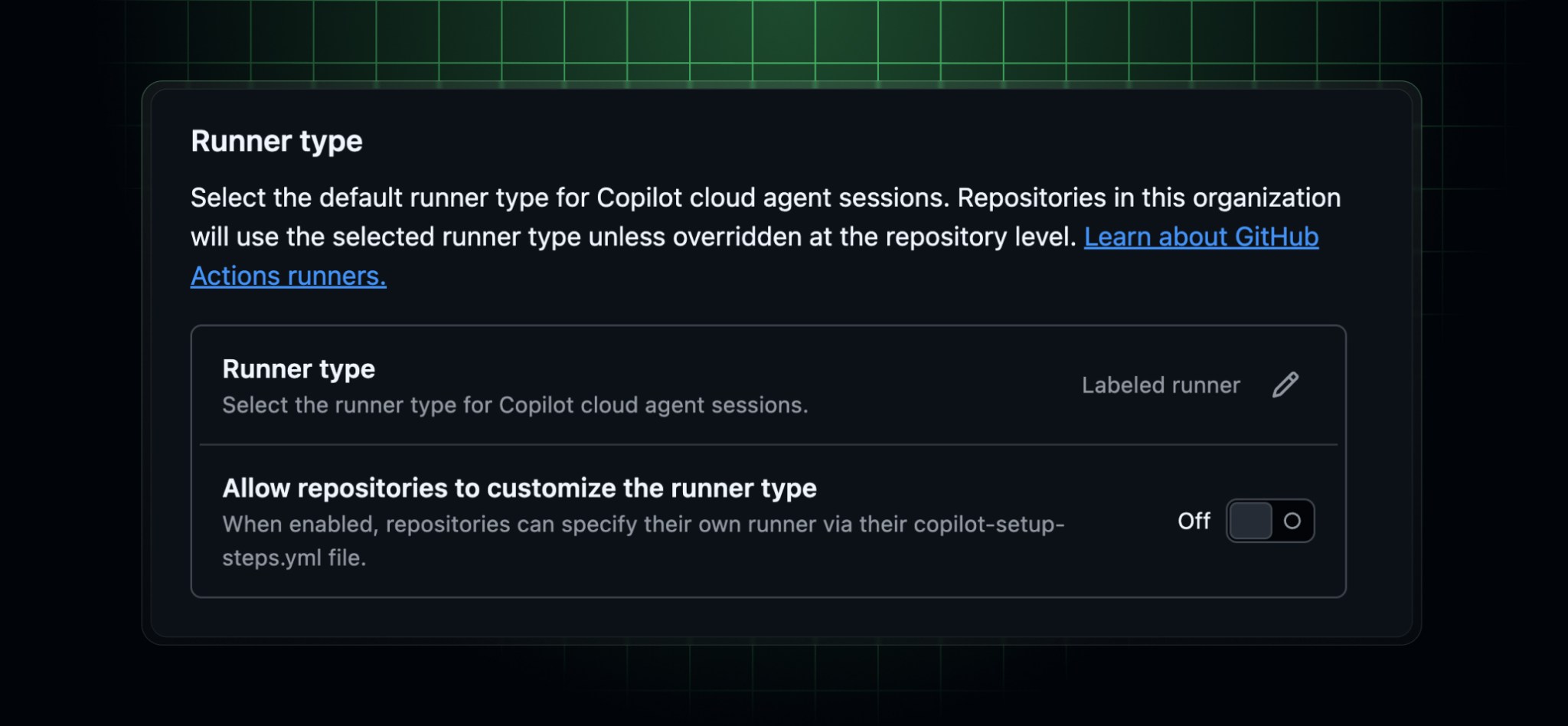 Organization runner controls for Copilot cloud agent - GitHub Changelog
