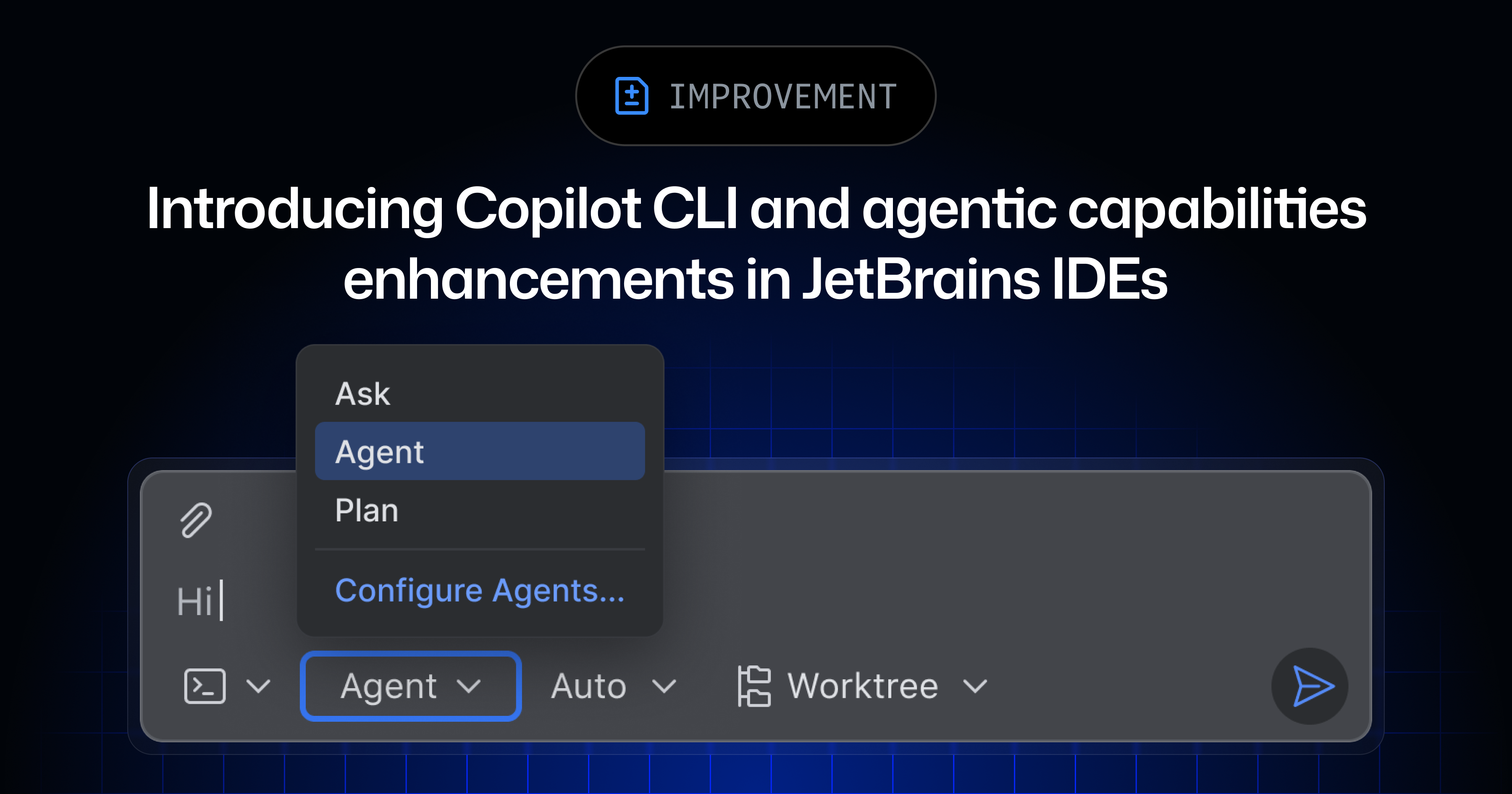Copilot CLI and JetBrains agent updates