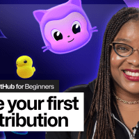 Header image with the text 'Make your first contribution'